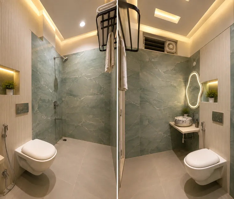 Deluxe Room attached bathroom