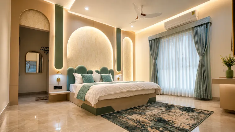 Suite with Bathtub bedroom layout at Erleen Hotel
